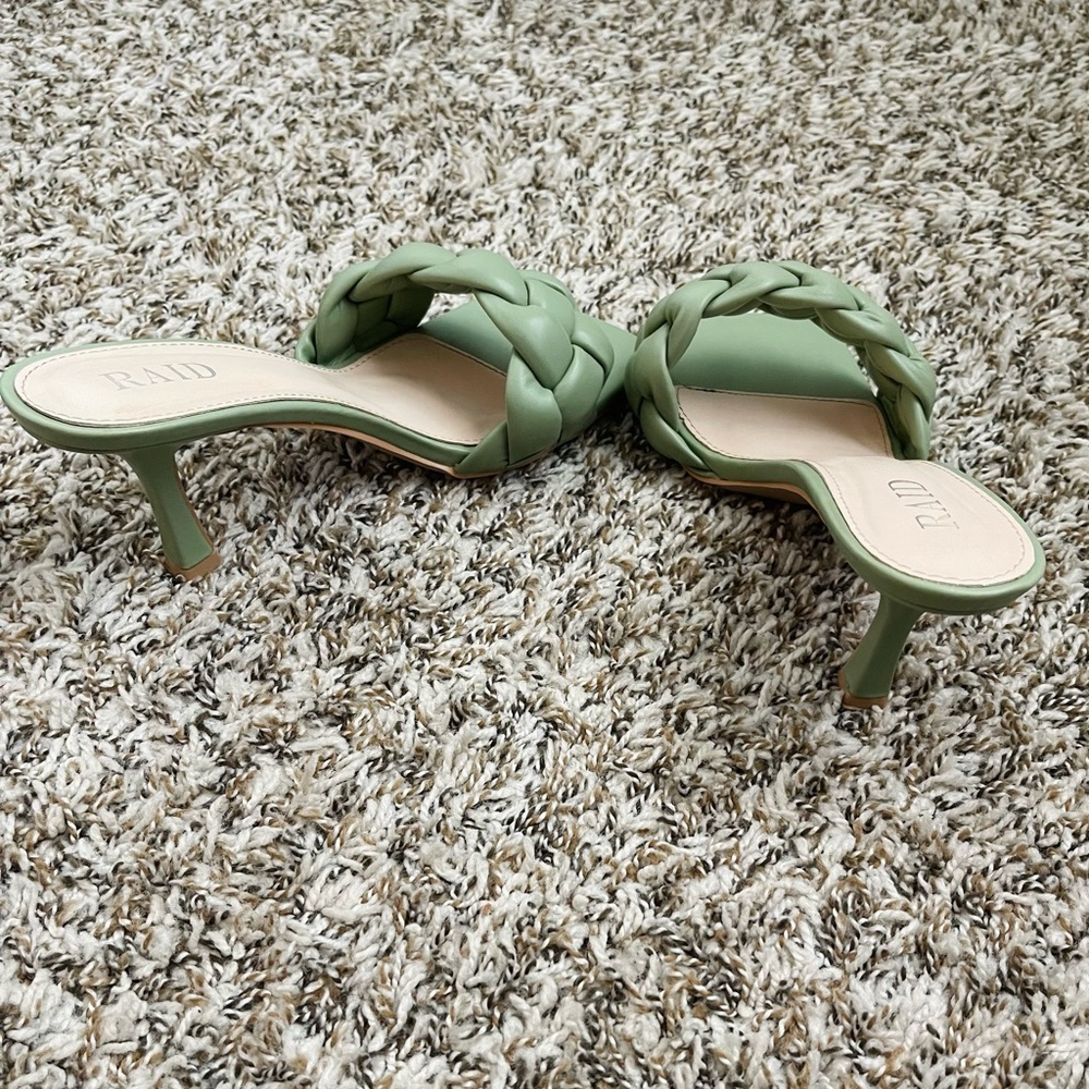 Sage Braided Mule Heels - Picture 5 of 12